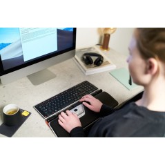 Contour RollerMouse Red Plus - Ergonomic Central Pointing Device in Black & Silver - Enhance Your Productivity!